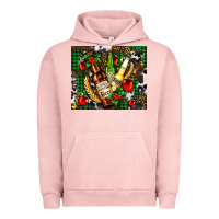 Pigment Salmon beer set for Christmas Urban Hoodie - AdoDesignShop