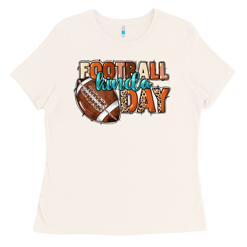Football Kinda Day Ladies Tee by NancyCooperArtShop | Teevron