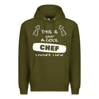 Army Green chef t  shirtthis is what a cool chef looks like t  shirt Premium Hoodie - trangStudio