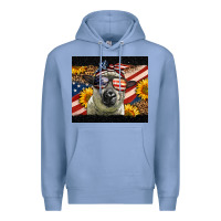 Colony Blue Western 4th Of July Sheep Premium Hoodie - LillyAllenDesigns