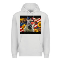 Dove Grey Western 4th Of July Sheep Premium Hoodie - LillyAllenDesigns
