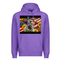 Purple Western 4th Of July Sheep Premium Hoodie - LillyAllenDesigns