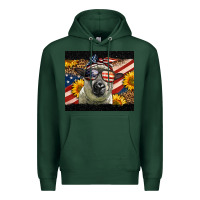 Sports Green Western 4th Of July Sheep Premium Hoodie - LillyAllenDesigns