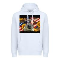 White Western 4th Of July Sheep Premium Hoodie - LillyAllenDesigns