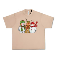 Burro christmas polar bear reindeer and snowman Urban Heavy Tee - CowGirlArtShop