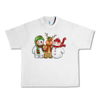 Lunar Rock christmas polar bear reindeer and snowman Urban Heavy Tee - CowGirlArtShop