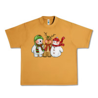 Peanut Butter christmas polar bear reindeer and snowman Urban Heavy Tee - CowGirlArtShop