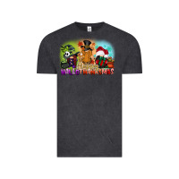 Vintage Black happy hallothanksmas gnomes Vintage Tee - CowGirlArtShop