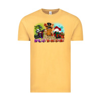 Vintage Mustard happy hallothanksmas gnomes Vintage Tee - CowGirlArtShop