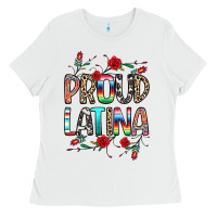 White Proud Latina Ladies Tee - texasbilliewilder