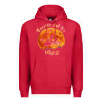 Cardinal Halloween Witch On Motorcycle Cat & Moon Salem Witch Trials Premium Premium Hoodie - trangStudio