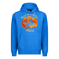 True Royal Halloween Witch On Motorcycle Cat & Moon Salem Witch Trials Premium Premium Hoodie - trangStudio