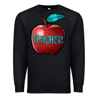 Black apple teacher Premium Sweatshirt - BarkalooDesign