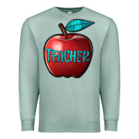 Seafoam apple teacher Premium Sweatshirt - BarkalooDesign