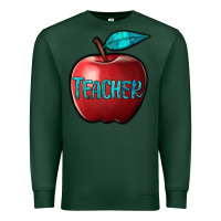 Sports Green apple teacher Premium Sweatshirt - BarkalooDesign