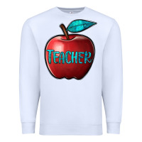 White apple teacher Premium Sweatshirt - BarkalooDesign