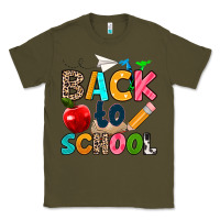 Army Green back to school Classic Tee - texasbilliewilder