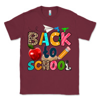 Burgundy back to school Classic Tee - texasbilliewilder