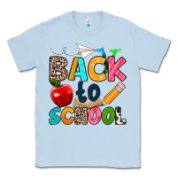 Dusty Blue back to school Classic Tee - texasbilliewilder