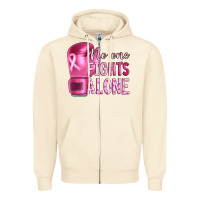 Sandshell Breast cancer no one fights alone boxing Zipper Hoodie - Artiststas