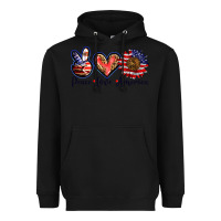 Black peace love america Heavyweight Hoodie - BarkalooDesign
