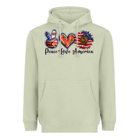 Matcha peace love america Heavyweight Hoodie - BarkalooDesign