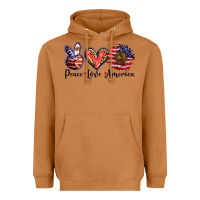 Meerkat peace love america Heavyweight Hoodie - BarkalooDesign
