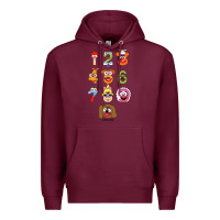 Burgundy muppet babies Premium Hoodie - trangStudio