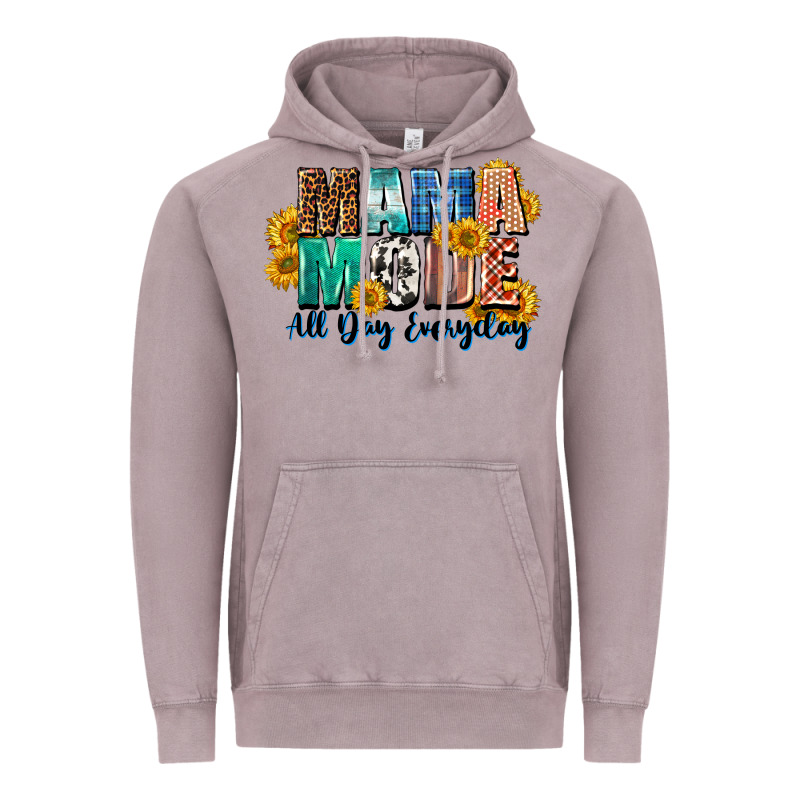 Mama Mode All Day Everyday  Mother's Day Vintage Hoodie by CowGirlArtShop | Teevron