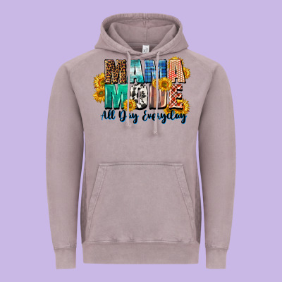 Mama Mode All Day Everyday  Mother's Day Vintage Hoodie Designed By Cowgirlartshop