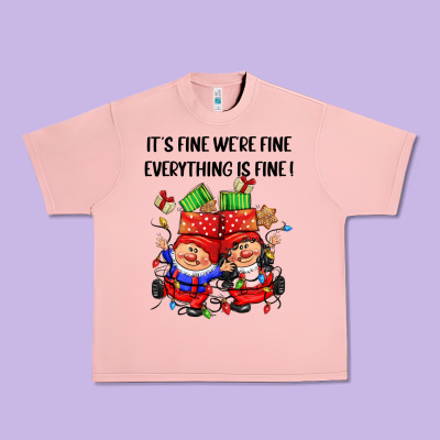 Its Fine Were Fine Everything Is Fine Urban Heavy Tee Designed By Cowgirlartshop