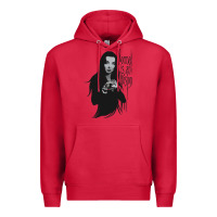 Cardinal Normal Is An Illusion - Morticia Addams Premium Hoodie - trangStudio