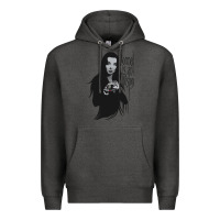 Charcoal Heather Normal Is An Illusion - Morticia Addams Premium Hoodie - trangStudio