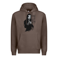 Coffee Normal Is An Illusion - Morticia Addams Premium Hoodie - trangStudio