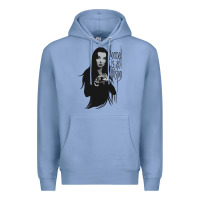 Colony Blue Normal Is An Illusion - Morticia Addams Premium Hoodie - trangStudio