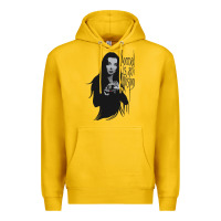 Lemon Normal Is An Illusion - Morticia Addams Premium Hoodie - trangStudio