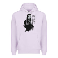 Lilac Normal Is An Illusion - Morticia Addams Premium Hoodie - trangStudio