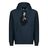 Navy Normal Is An Illusion - Morticia Addams Premium Hoodie - trangStudio