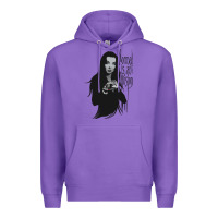 Purple Normal Is An Illusion - Morticia Addams Premium Hoodie - trangStudio