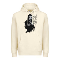 Sandshell Normal Is An Illusion - Morticia Addams Premium Hoodie - trangStudio