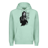 Seafoam Normal Is An Illusion - Morticia Addams Premium Hoodie - trangStudio