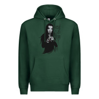 Sports Green Normal Is An Illusion - Morticia Addams Premium Hoodie - trangStudio