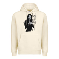Tofu Normal Is An Illusion - Morticia Addams Premium Hoodie - trangStudio