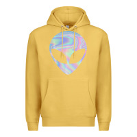 Antique Gold Alien Head Colorful Laser Ufo Sighting Believe Area 51 Premium Hoodie - trangStudio