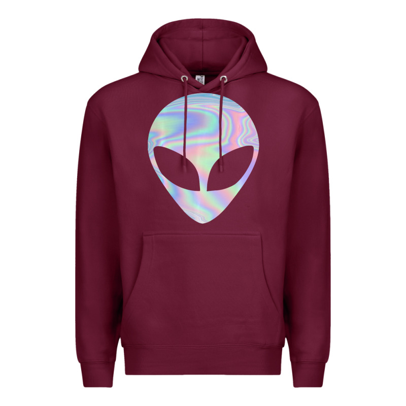 Alien Head Colorful Laser Ufo Sighting Believe Area 51 Premium Hoodie by trangStudio | Teevron