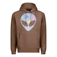 Chestnut Alien Head Colorful Laser Ufo Sighting Believe Area 51 Premium Hoodie - trangStudio