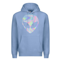 Colony Blue Alien Head Colorful Laser Ufo Sighting Believe Area 51 Premium Hoodie - trangStudio