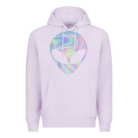 Lilac Alien Head Colorful Laser Ufo Sighting Believe Area 51 Premium Hoodie - trangStudio