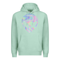 Seafoam Alien Head Colorful Laser Ufo Sighting Believe Area 51 Premium Hoodie - trangStudio