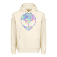 Tofu Alien Head Colorful Laser Ufo Sighting Believe Area 51 Premium Hoodie - trangStudio